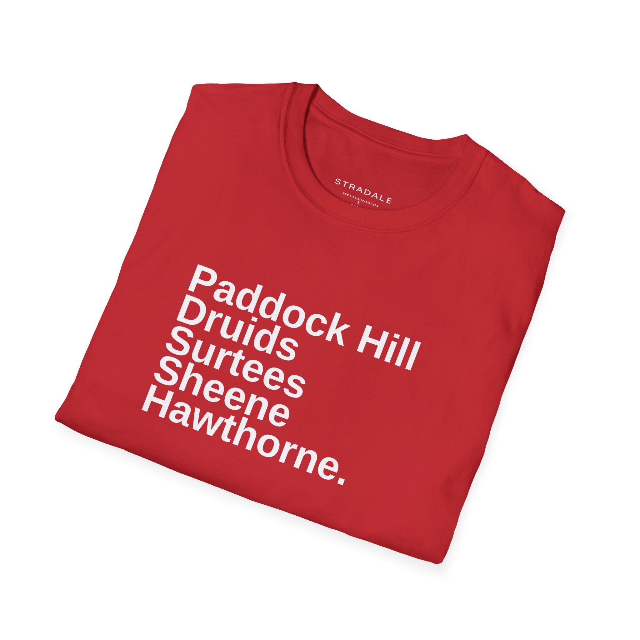 Brands Hatch Circuit Corner Names T-Shirt