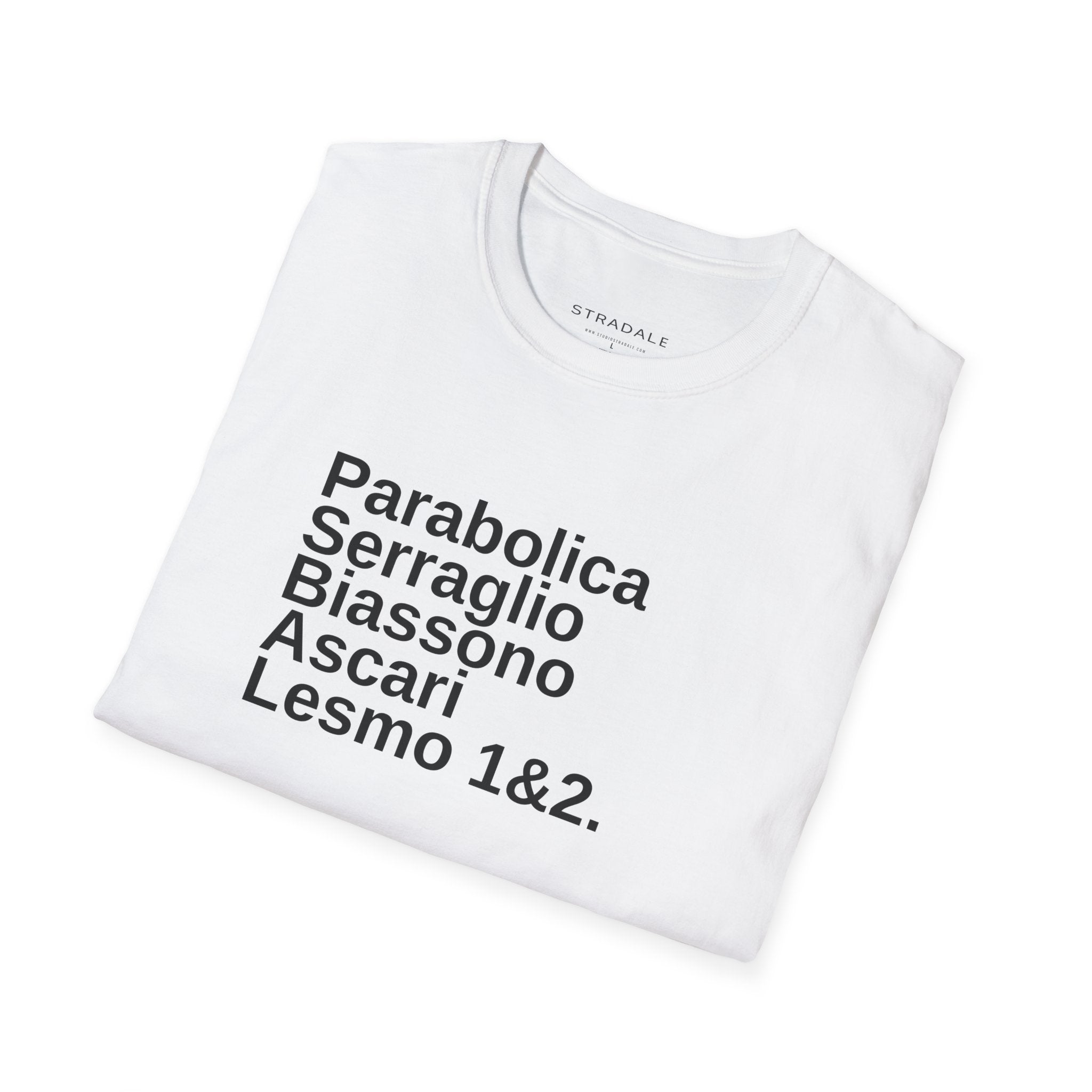 Monza Race Circuit Corner Names T-Shirt