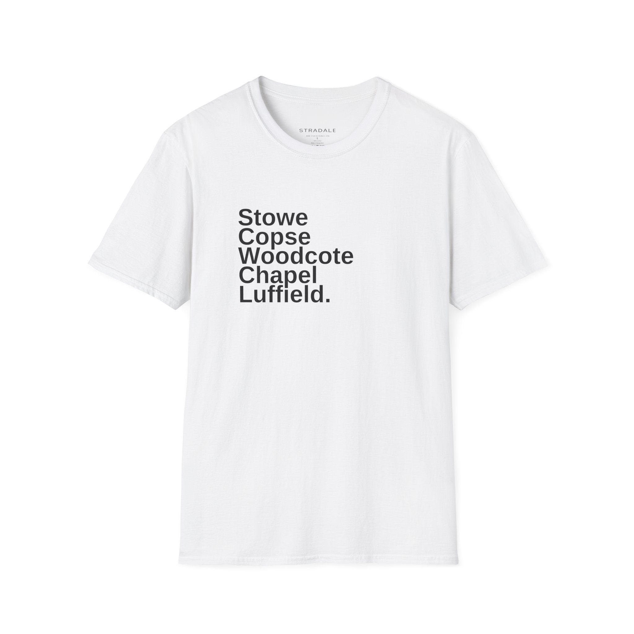 Silverstone Race Circuit Corner Names T-Shirt