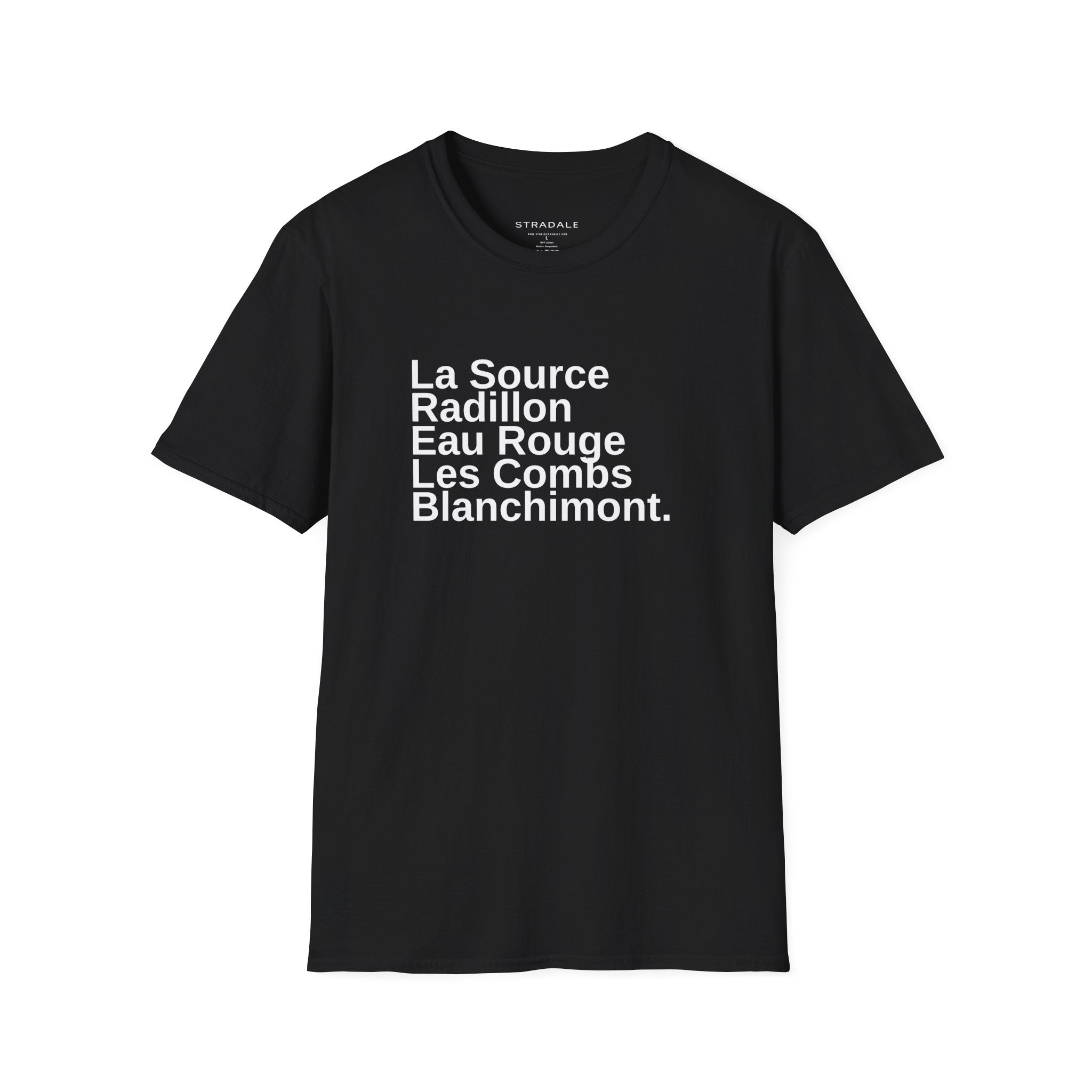 Spa Race Circuit Corner Names T-Shirt