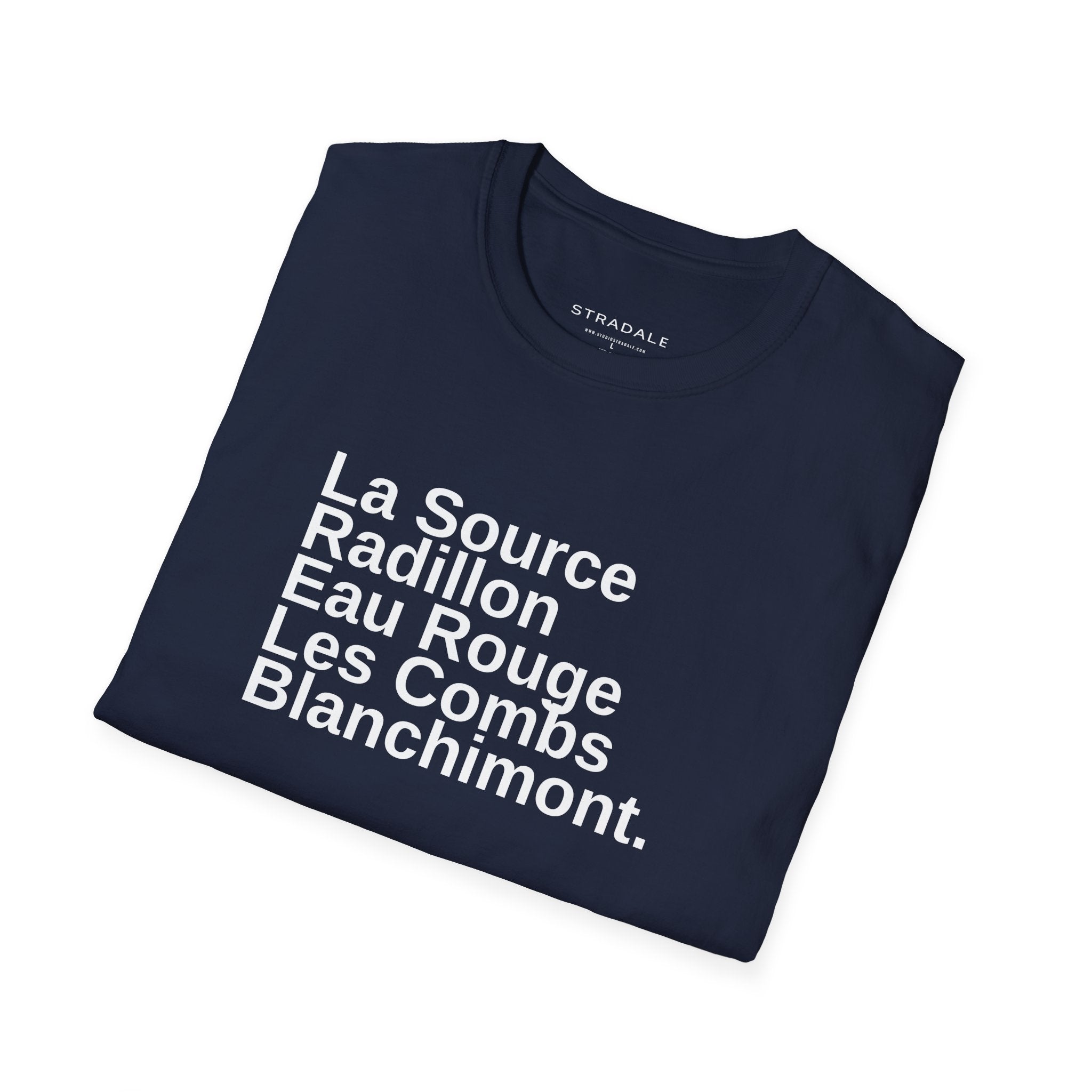 Spa Race Circuit Corner Names T-Shirt