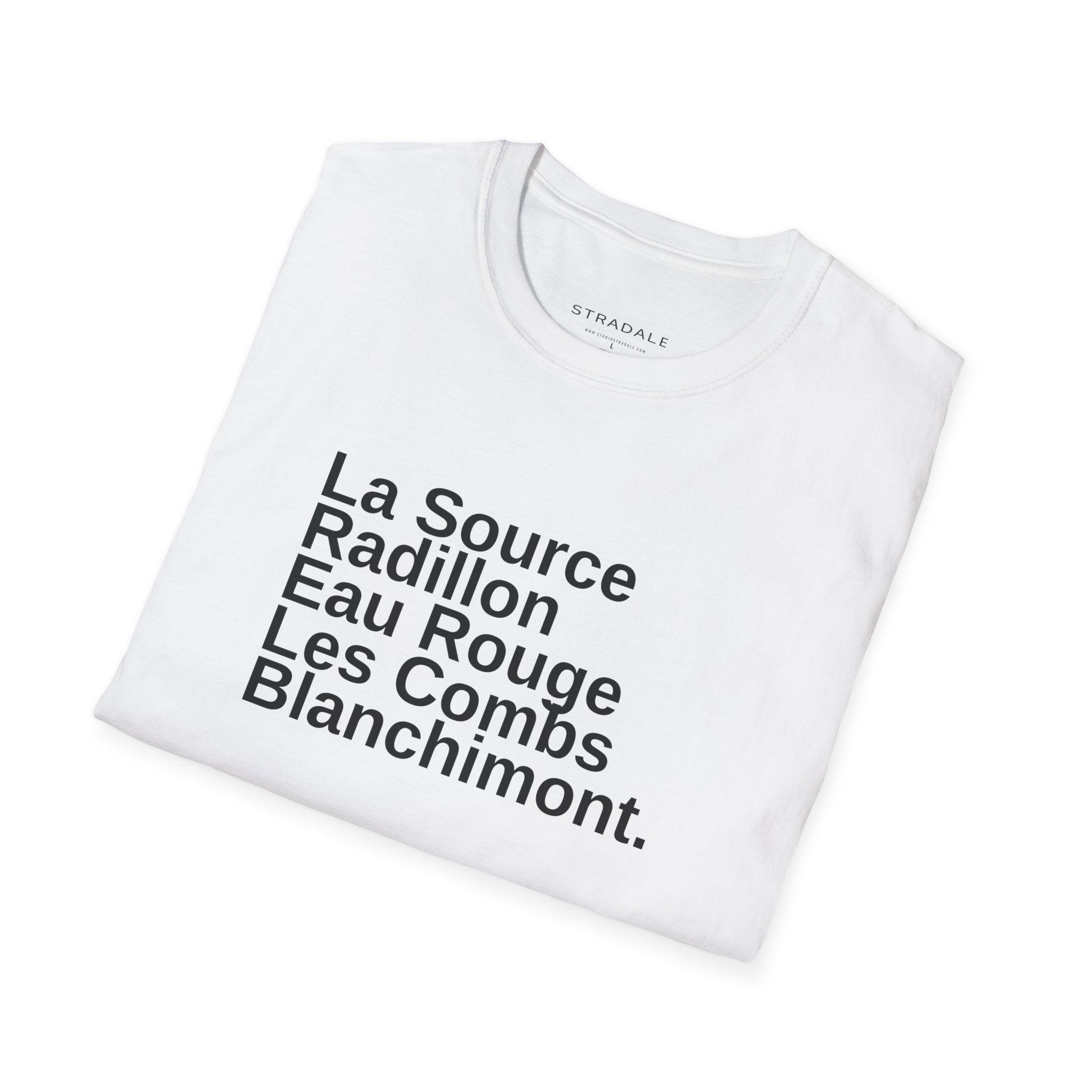 Spa Race Circuit Corner Names T-Shirt