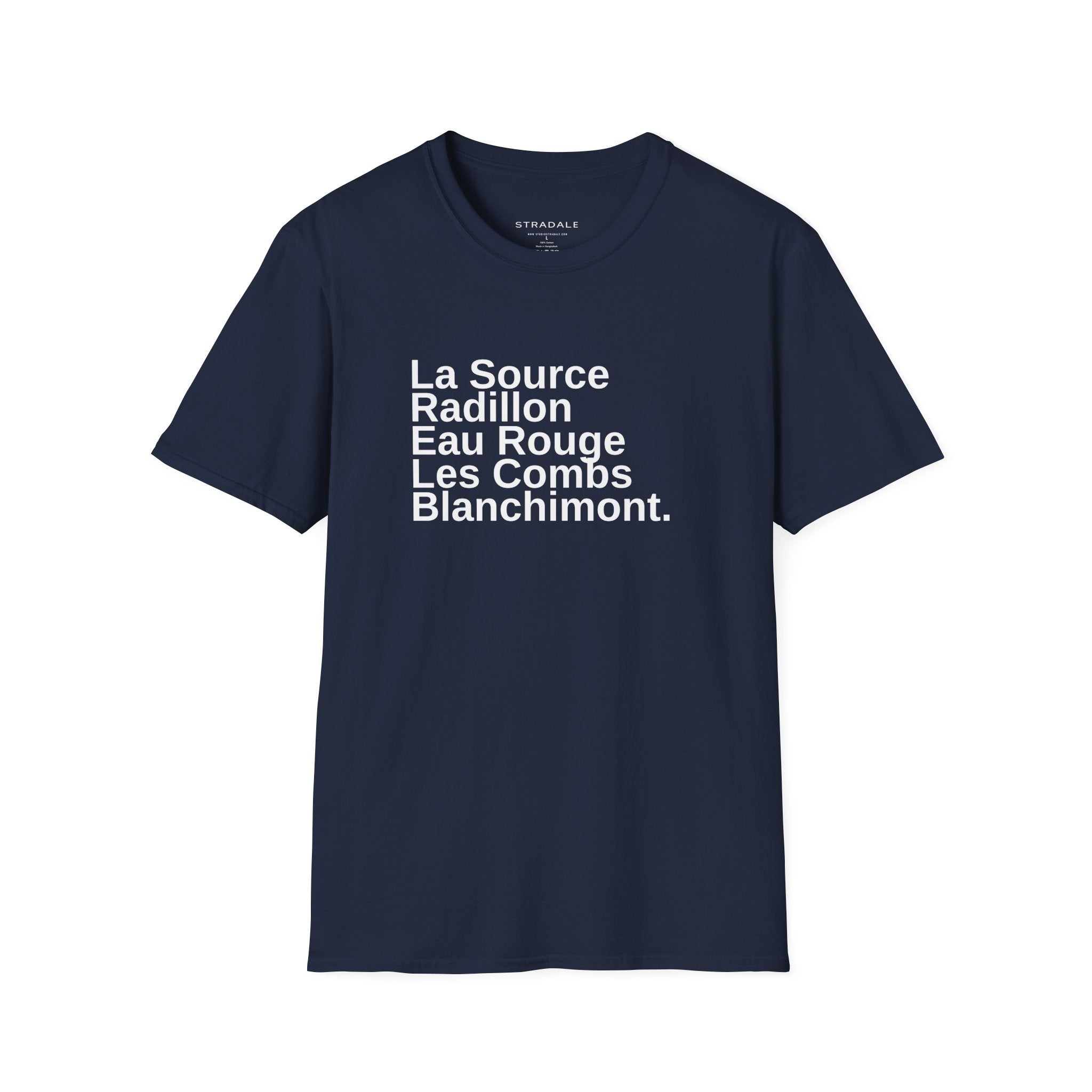 Spa Race Circuit Corner Names T-Shirt