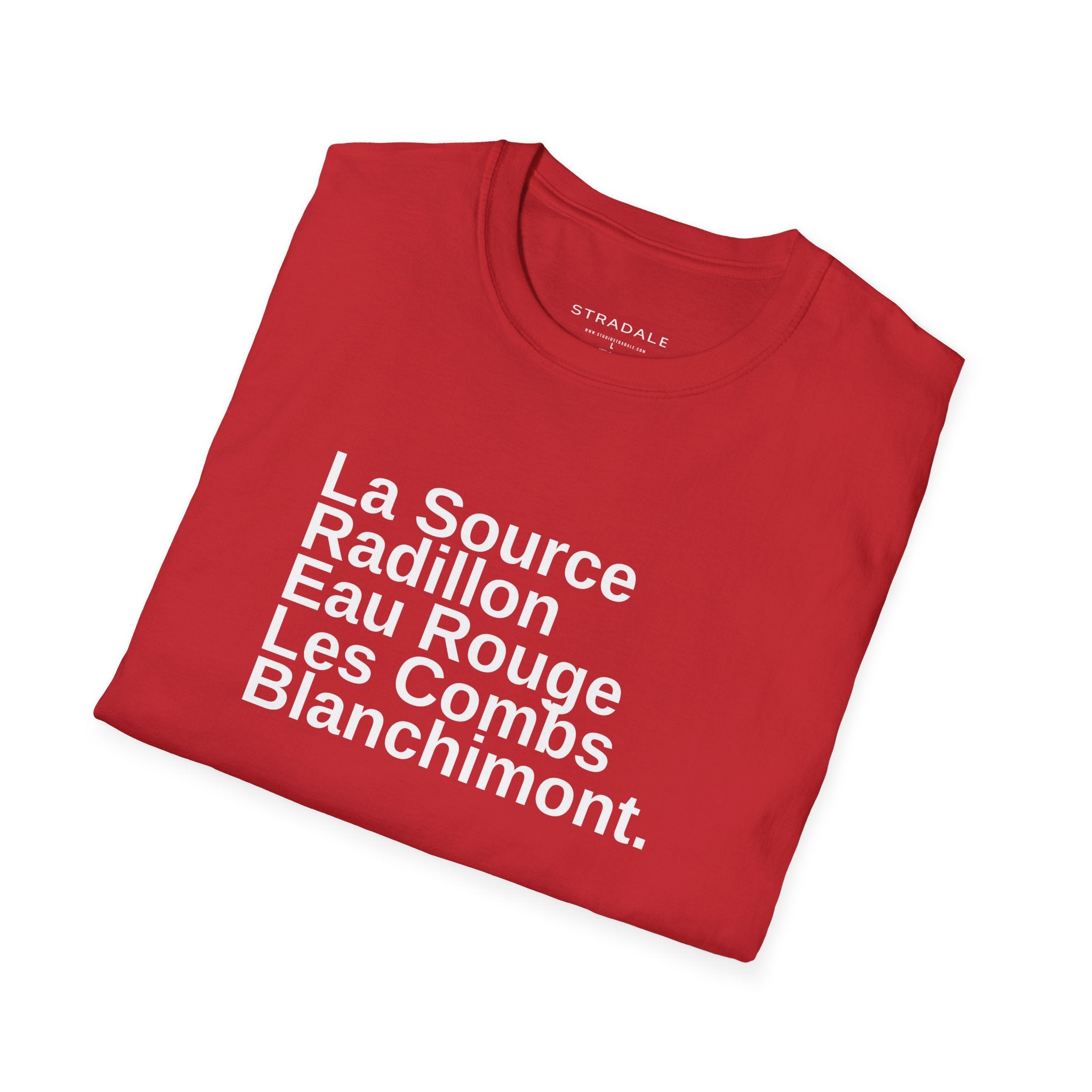 Spa Race Circuit Corner Names T-Shirt