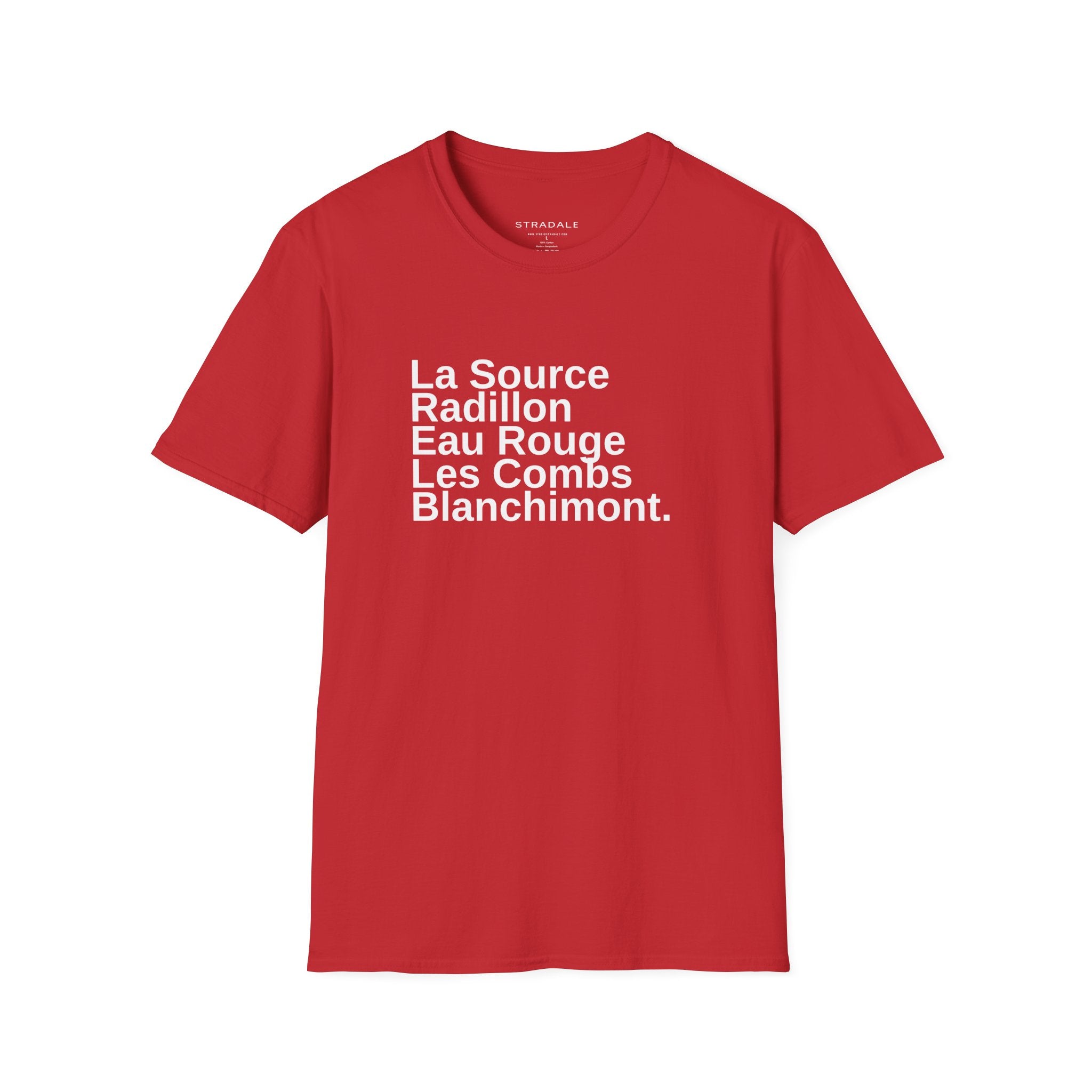 Spa Race Circuit Corner Names T-Shirt