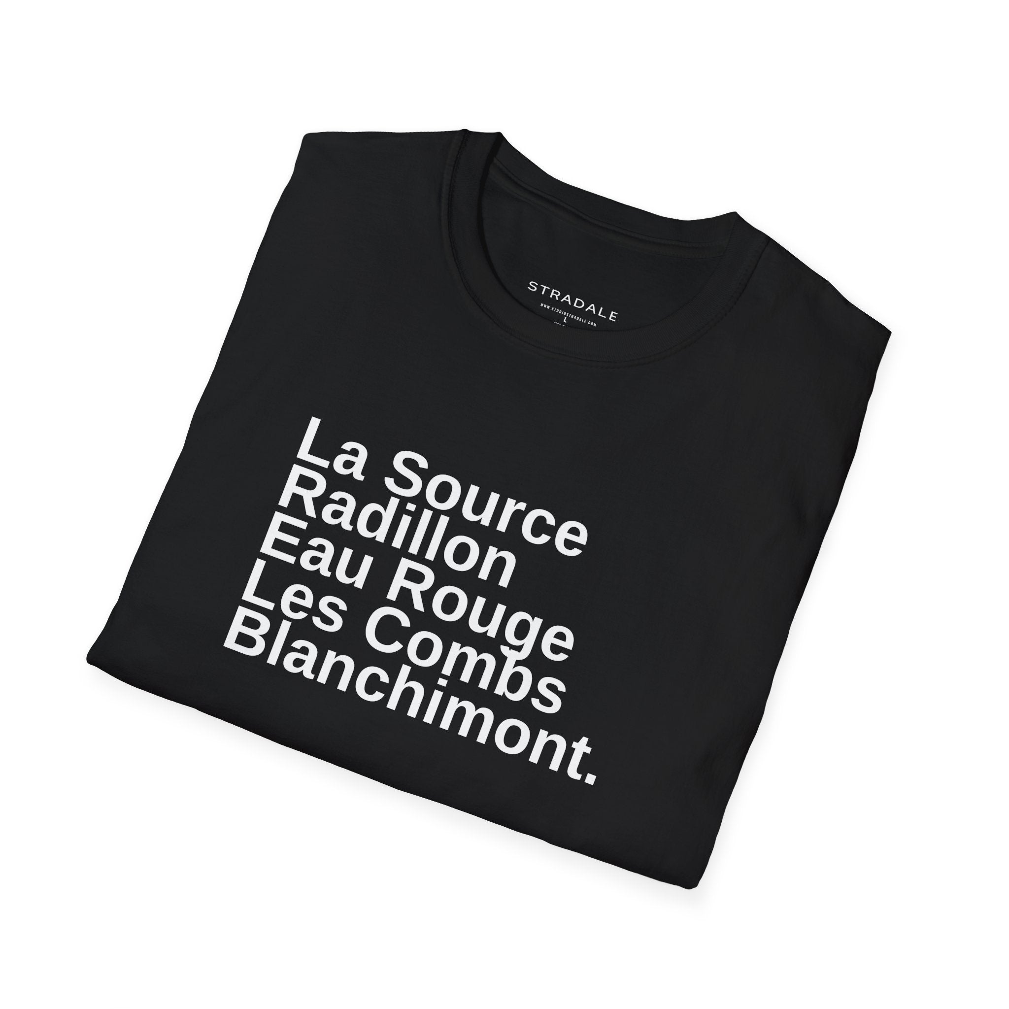 Spa Race Circuit Corner Names T-Shirt